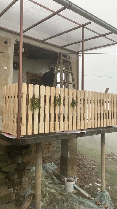 Дървени дъски за ограда/ Цяла ограда 2 метра/ Дървени оградни пана