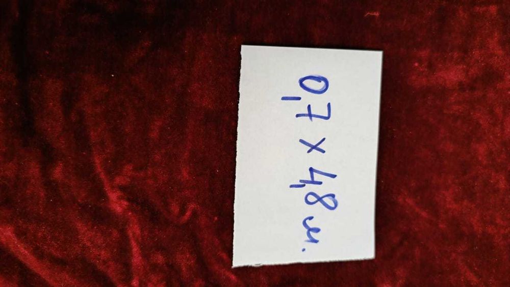 Ткань бархат  цвет спелой вишни.