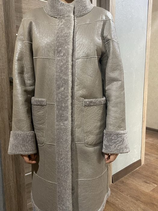 Шуба натуральная пальто цигейковое