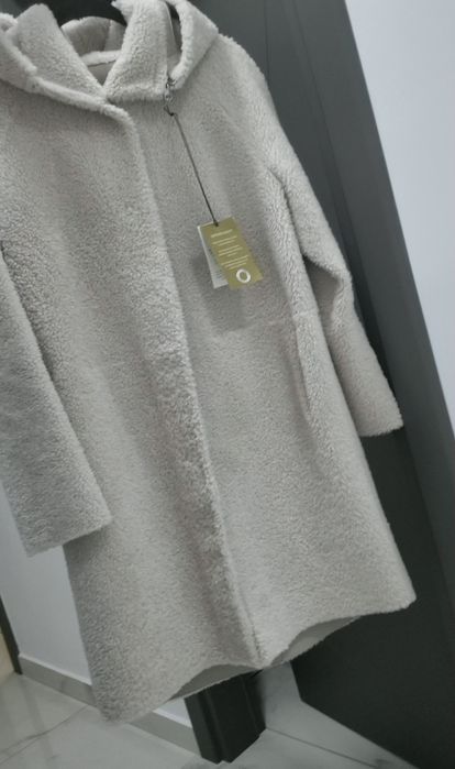 Haina piele cu blana naturala