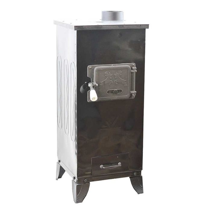 GODIN Soba Lemne Semineu Samotat 7.7kw Negru Cerbi +LIVRARE GRATUITA