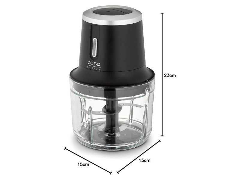 Мини Чопър CASO Design 01747 - 200W, 1л, Черен