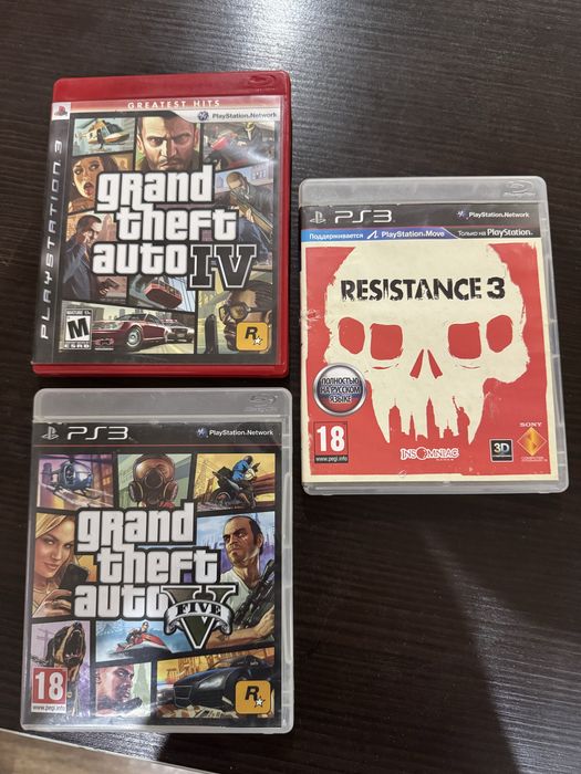 Диски GTAIV / GTA5 Sony PlayStation-3 / Ps-3