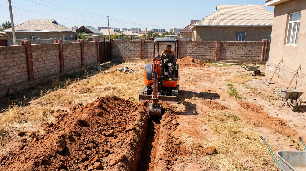 Копка траншей / Септик