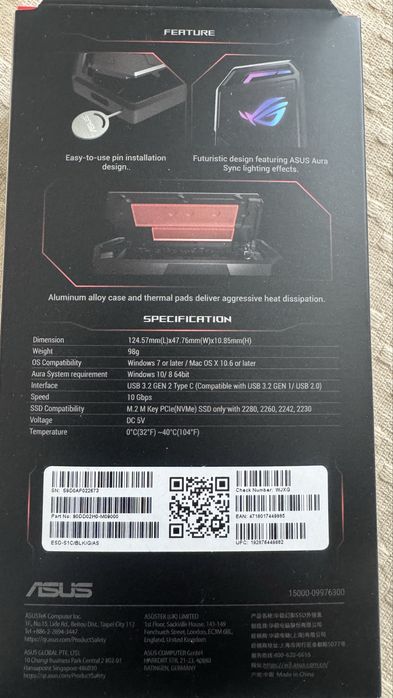 Внешний бокс ASUS ROG Strix Arion M2