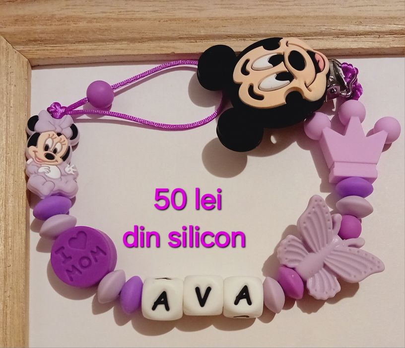 Lantisoar de suzeta din silicon alimentar