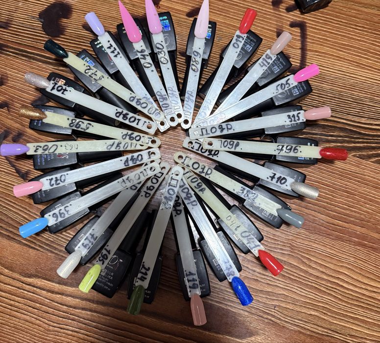 Kam ishlatilgan gel laklar