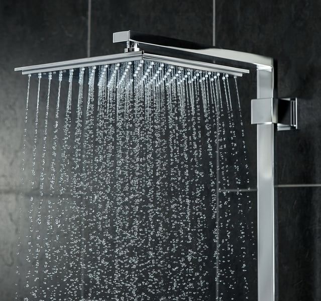 Sistem complet de dus cu cap tip ploaie, para dus, robinet termostatic