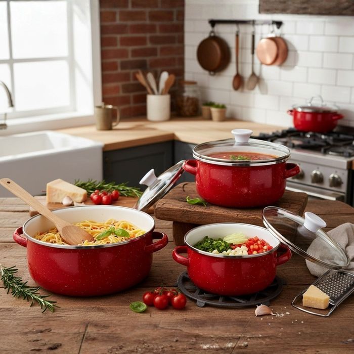 Комплект от 3 тенджери - 16см, 18см, 20см