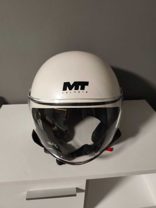 Каска за  Мотор  MT STREET S Pure A0 White Gloss