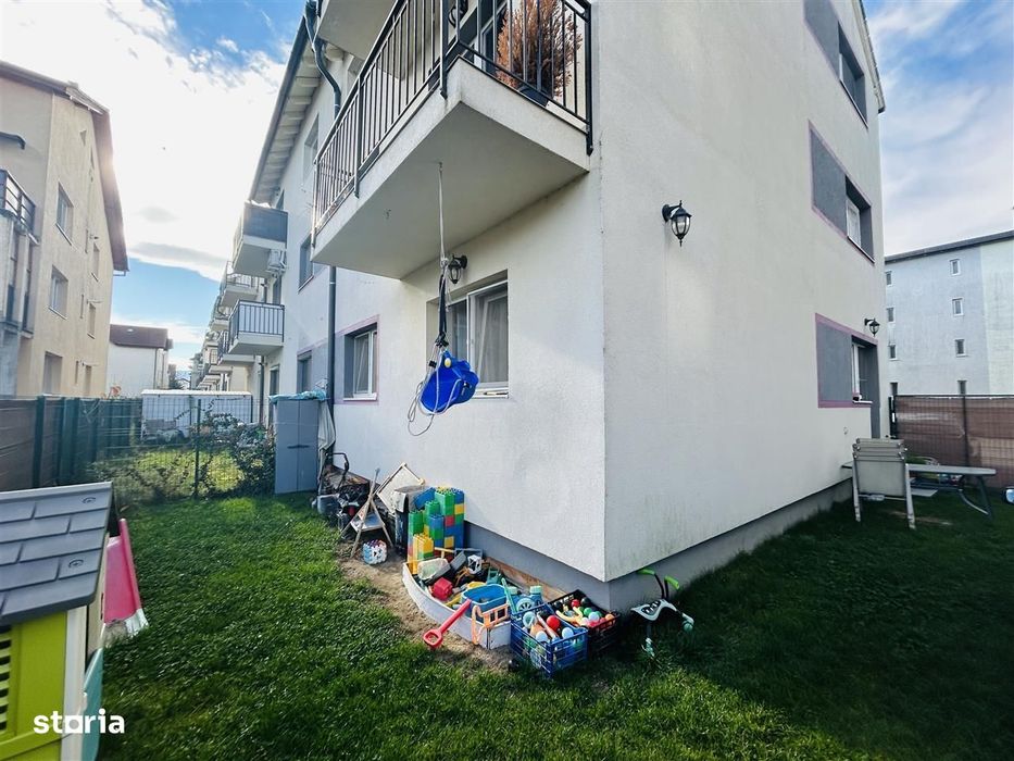 Apartament cu 3 camere și grădină de 74 mp, mobilat - Selimbar
