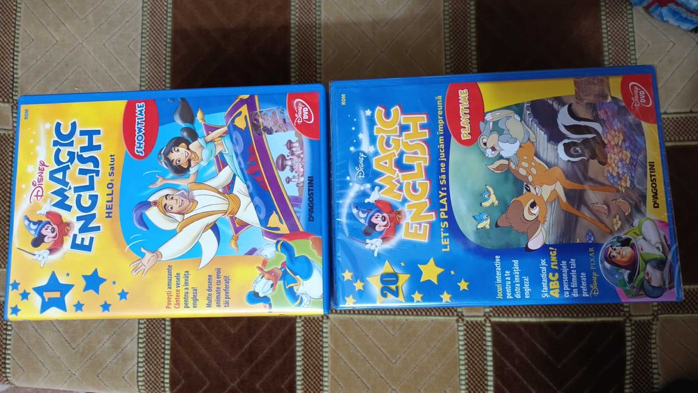 Lot DVD-uri Magic English si Reviste in Biblioraft