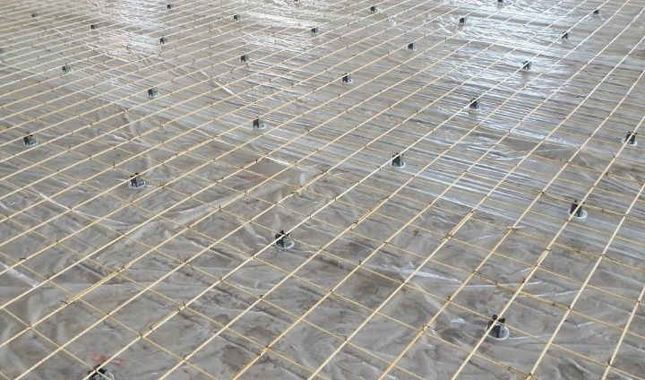 Стяжка с армировкой