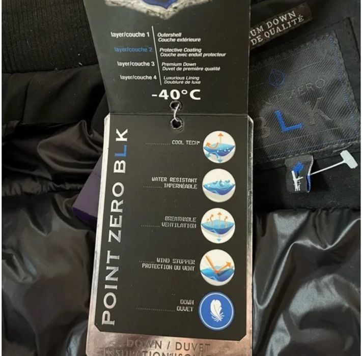 Пуховик Point Zero BLK (Canada)
