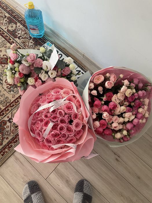 Цветы букеты розы