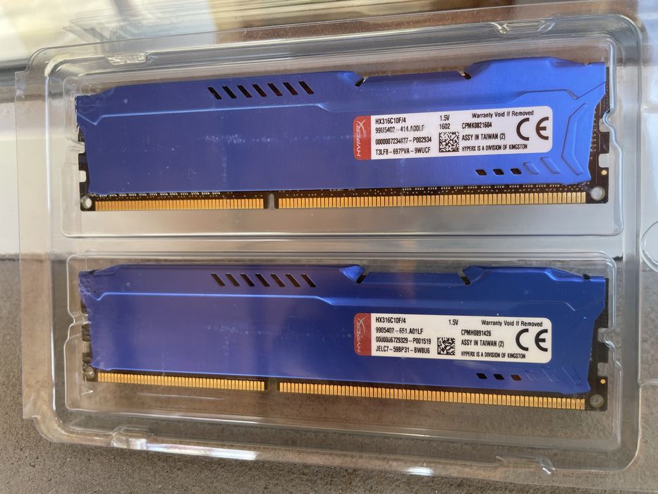 HyperX Fury Blue 8GB (2x4GB) DDR3 1600MHz CL10