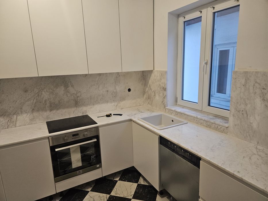 Execut Montaj ,blat  marmura buc,granit,ardezie flexibila,