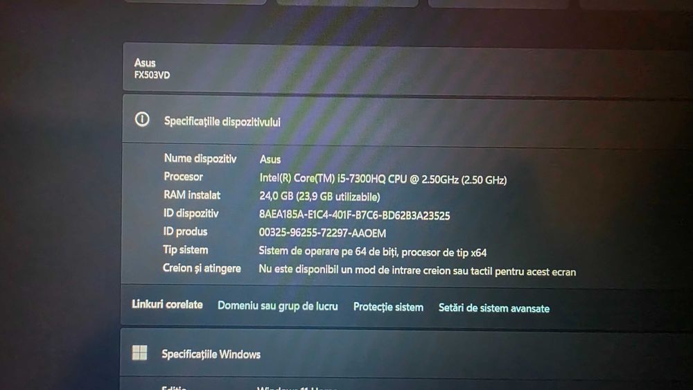 Laptop Asus Fx503v