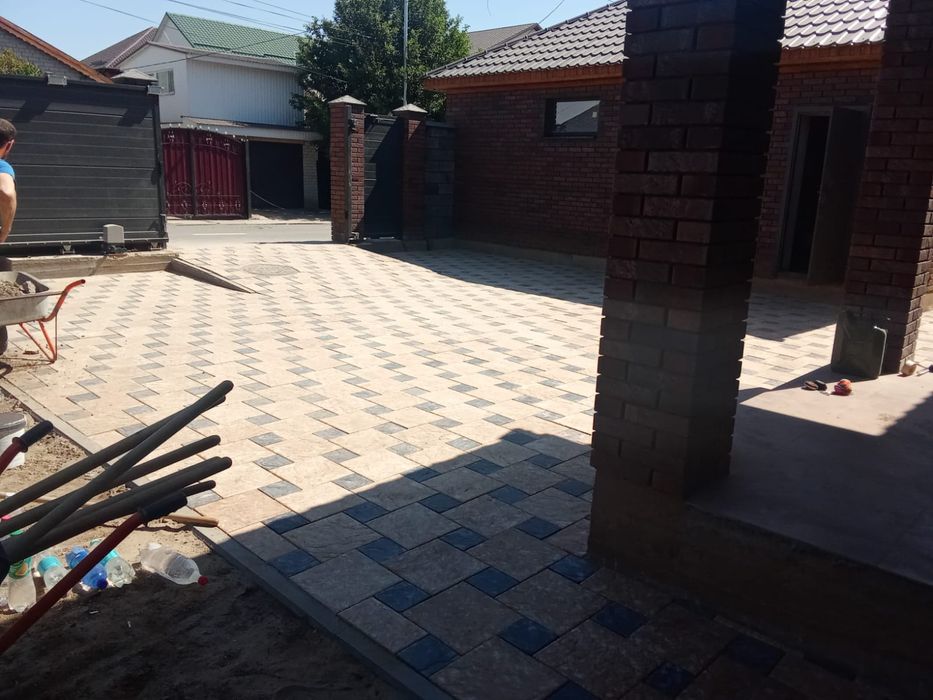 Укладка брусчатка