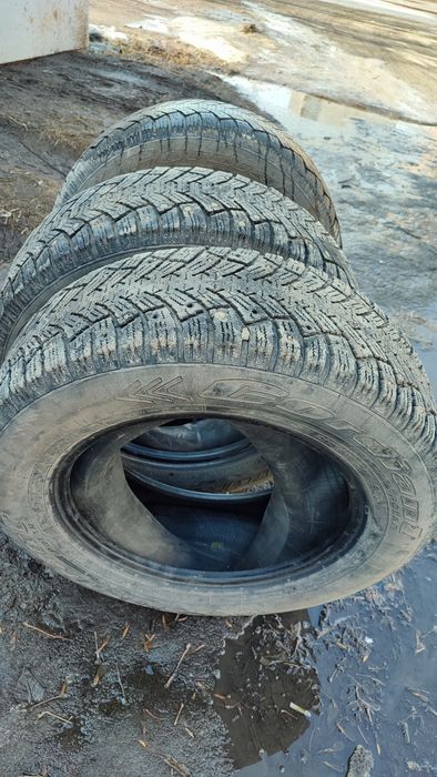 3 покрышки Кордиант Полар 215/65/16 шины на ниву камеры R16 колеса