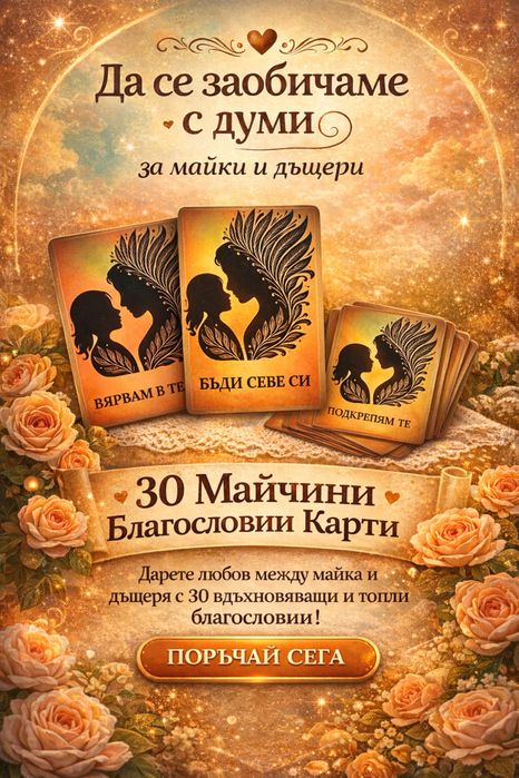 30 Майчини благословии за дъщери и синове- карти