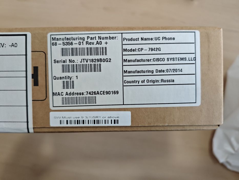 Продам стационарные телефоны Cisco CP-7942G