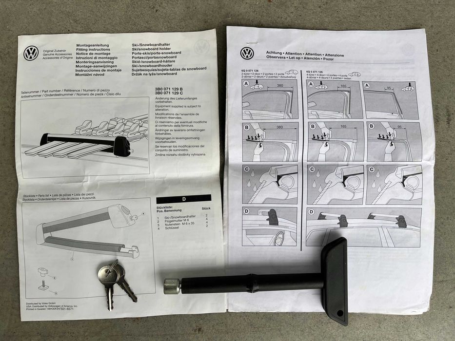 Ски Багажник VW Polo 9N / ФВ Поло 9Н
