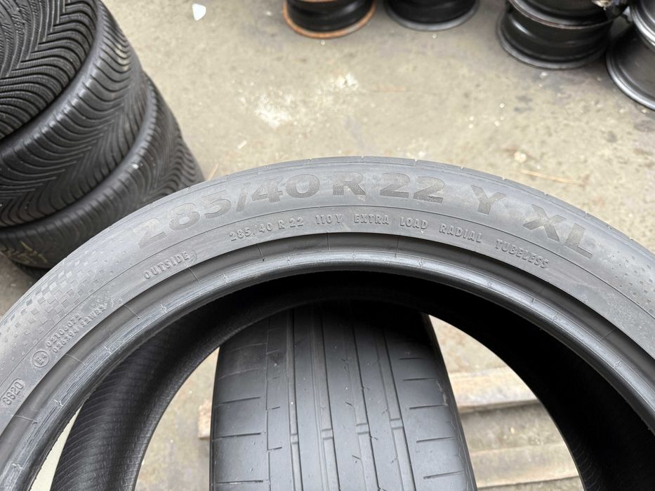 2x Anvelope Vara 285/40 r22 - Continental SportContact 6 XL AO