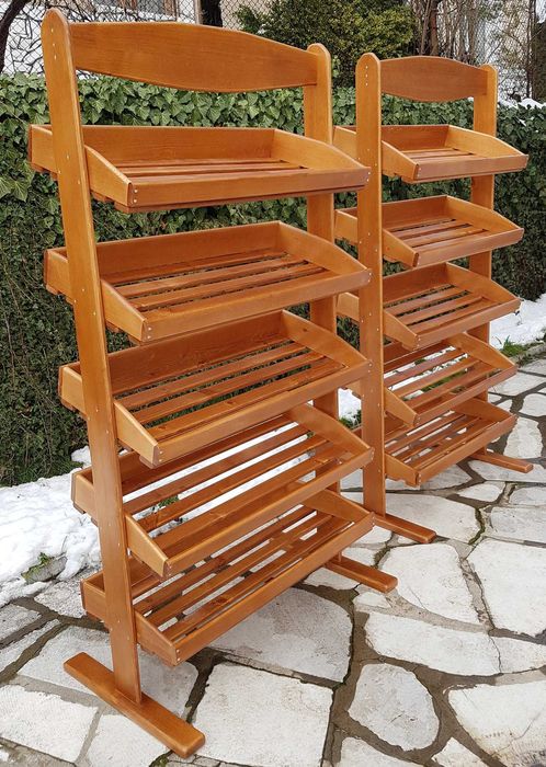 Стелажи от масив за хляб, плодове, зеленчуци и други изделия !