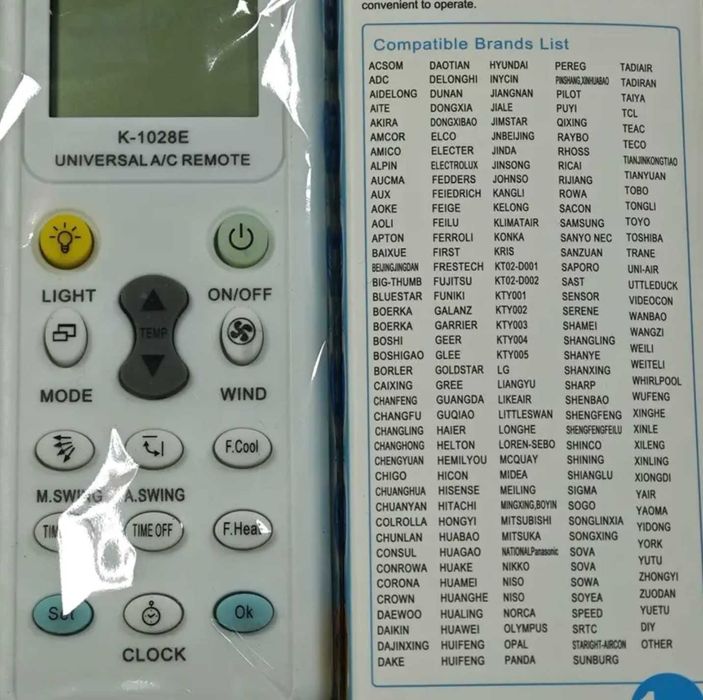 Telecomanda universala pentru aparate de aer conditionat