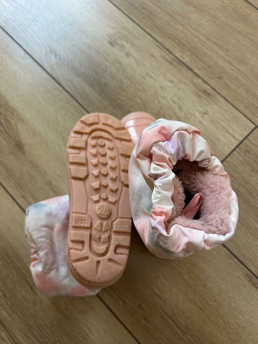 Cizmulițe căptușite cu polar pentru fetite iarna , marimea 28