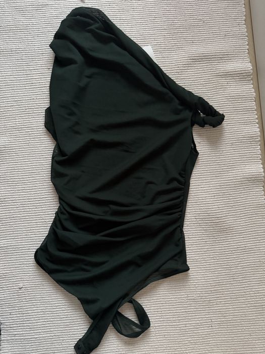 Еднорамо зелен топ Zara S (one shoulder)