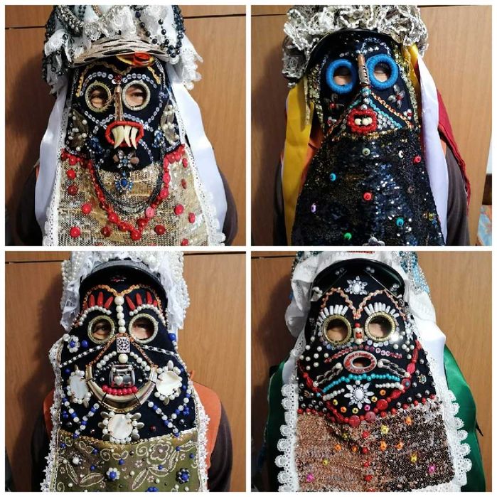 Кукерски маски, декорация механа, битов кът, етно