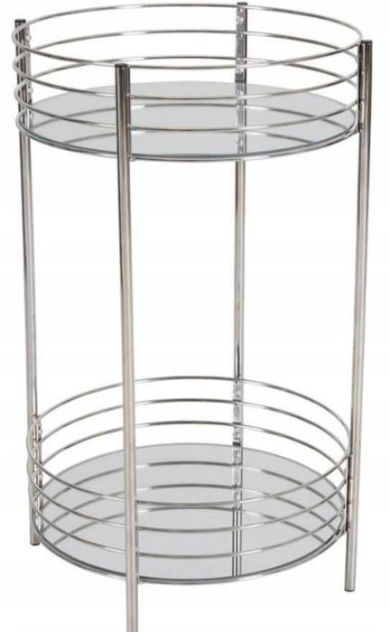 Декоративна маса, Метална масичка с огледални плотове