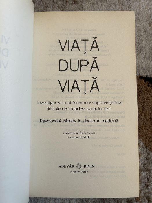Carte Viață după viață - Raymond A. Moody Jr. (Editura Adevăr Divin, 2012)