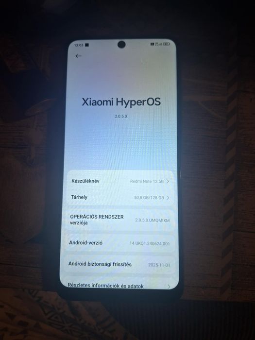 Redmi not 12 5g vand