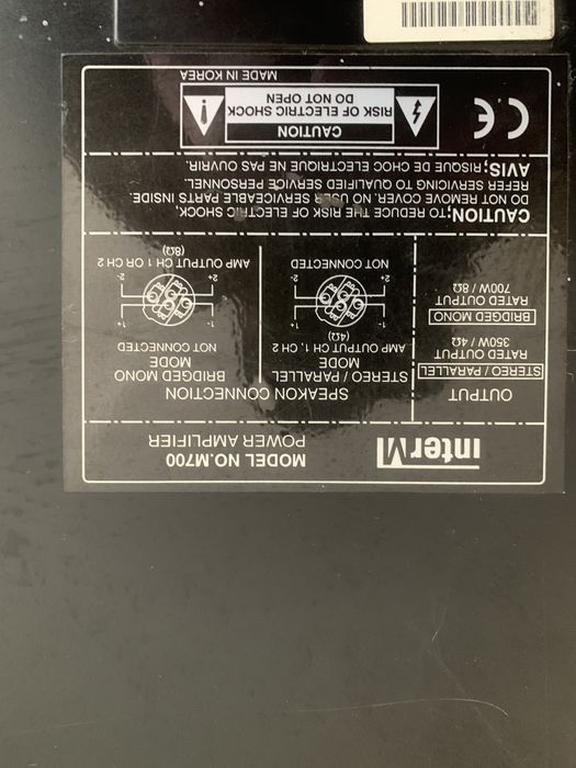 Продам мощный усилитель Inter-M M700 (700 Вт)