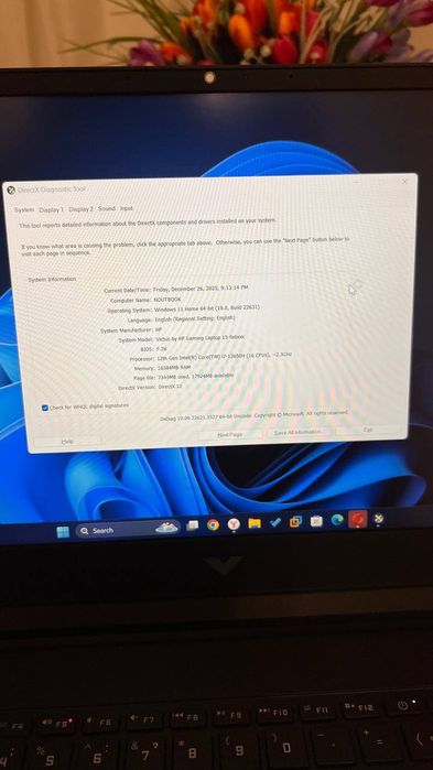 Срочно продаётся HP VICTUS i7.