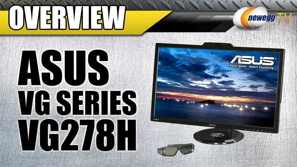 Монитор ASUS 27 VG278H 3D/HDMI 3D 120Hz + 3D Очила Nvidia 3D Vision