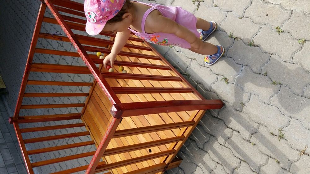 Манеж из натурального дерева