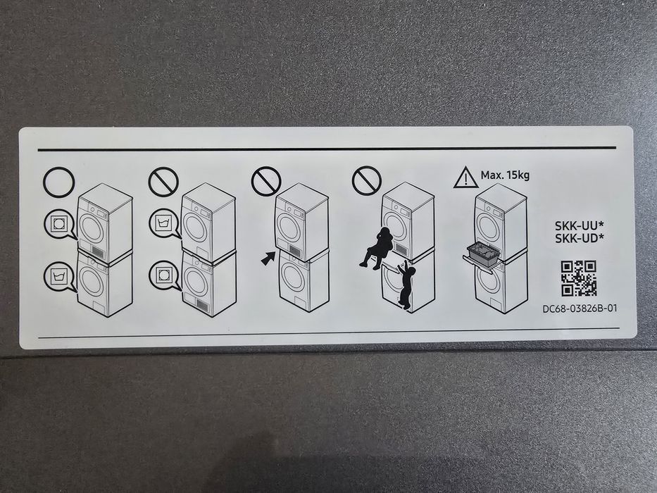 Vand kit Samsung SKK-UDX de suprapunere uscator si masina de spalat