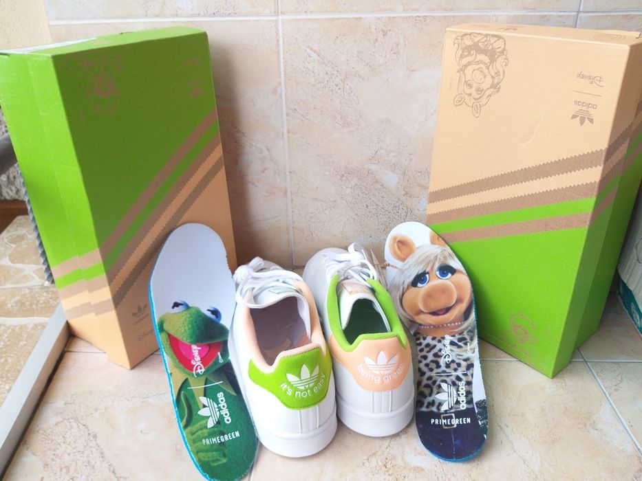 Adidas Stan Smith Miss Piggy & Kermit-мъжки кецове НОВИ С42/42 2/3