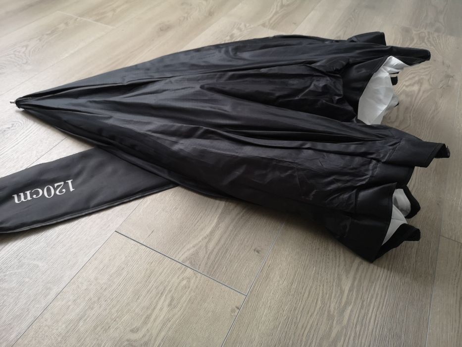 Umbrela  tip softbox pentru studio, 120cm cu husa si stativ