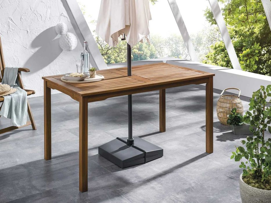 Голяма градинска маса от дърво акация 6 местна трапезна външна