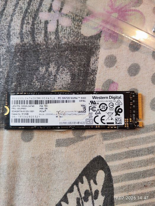 SSD 512GB WD SN720 Nvme