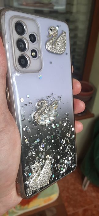 Силиконов кейс за Samsung a52 със лебеди