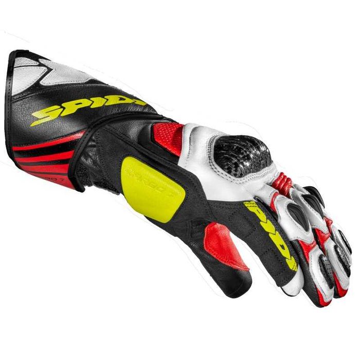 НОВИ Мото ръкавици SPIDI Carbo 7 RED/FLUO Размери М