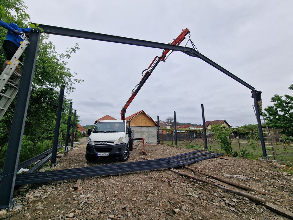 Structura 10X30 ferme si stâlpi pret bomba