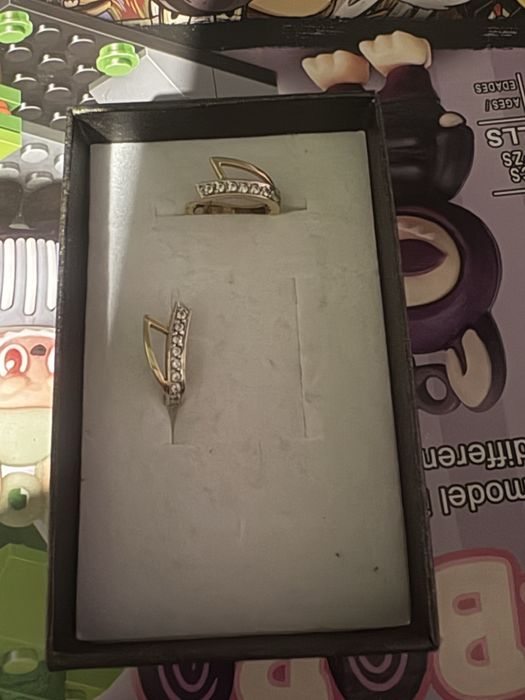 Vand cercei aur 14 k