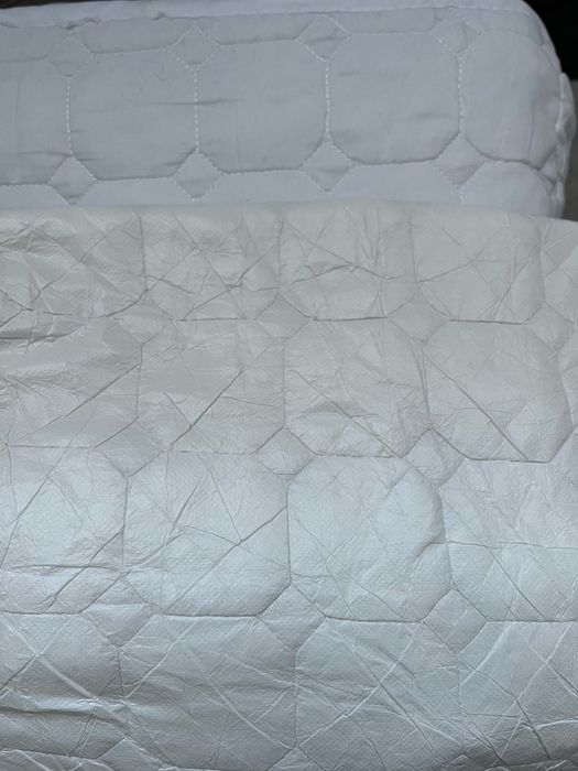 Cearceaf pat, Rezistent poliester/TPU, Impermeabil, 120x200x35cm, Alb